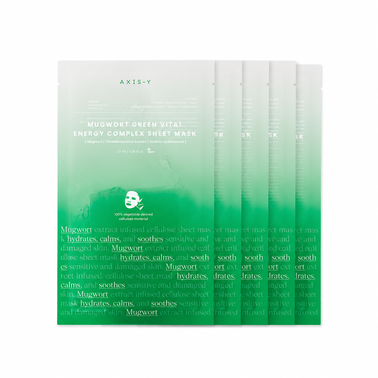 AXIS-Y - Mugwort Green Vital Energy Complex Hydrating and Soothing Sheet Mask