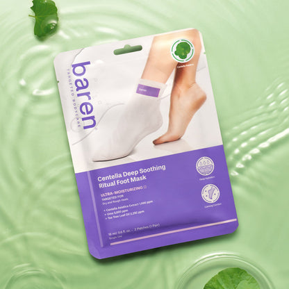BAREN - Centella Deep Soothing Ritual Foot Mask 18ml x 3