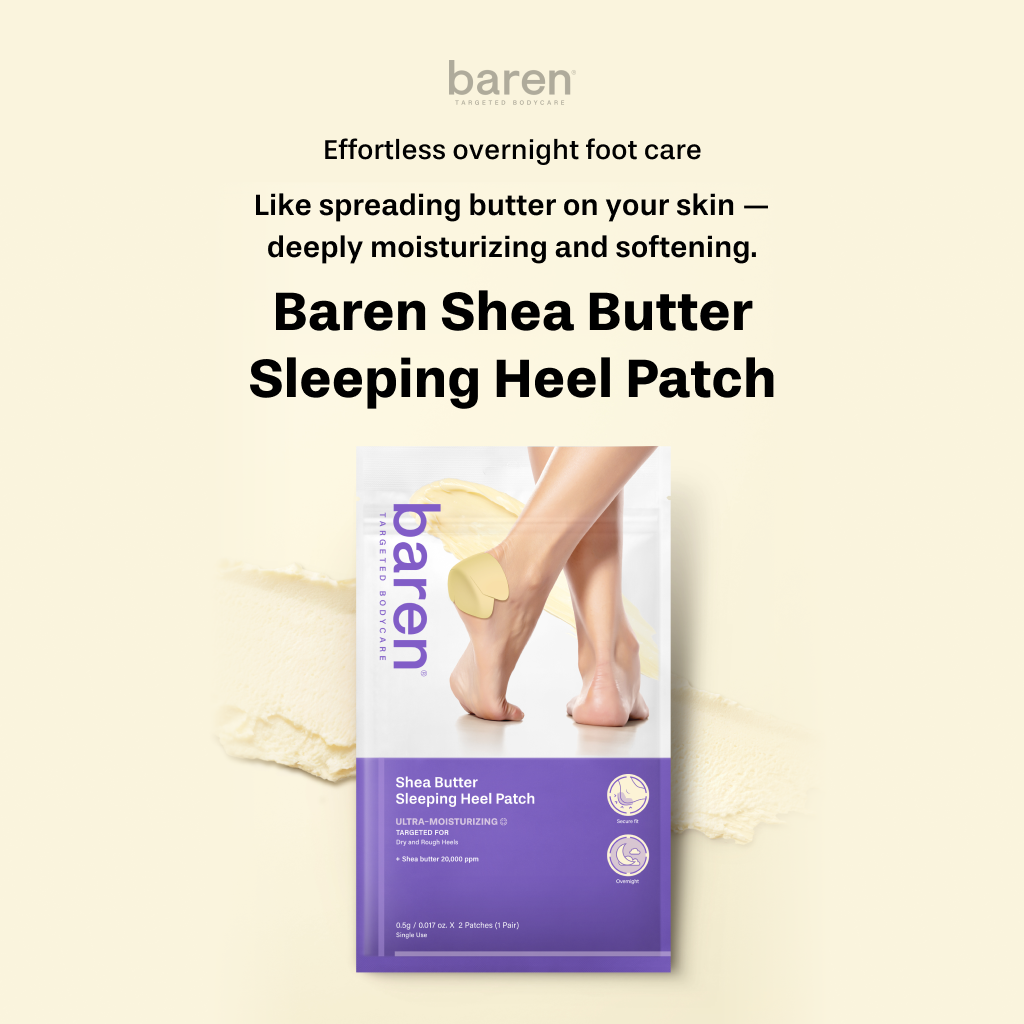 BAREN - Shea Butter Sleeping Heel Patch 10ea