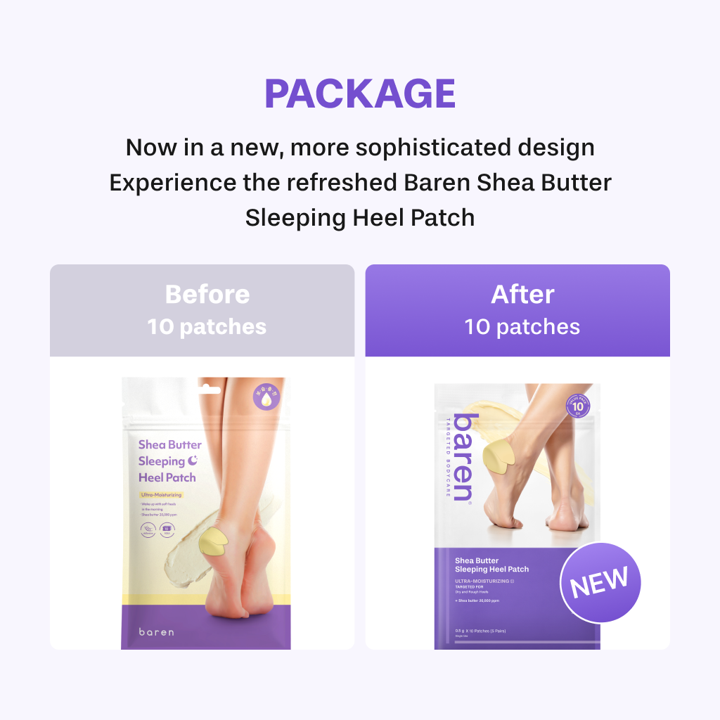 BAREN - Shea Butter Sleeping Heel Patch 2ea