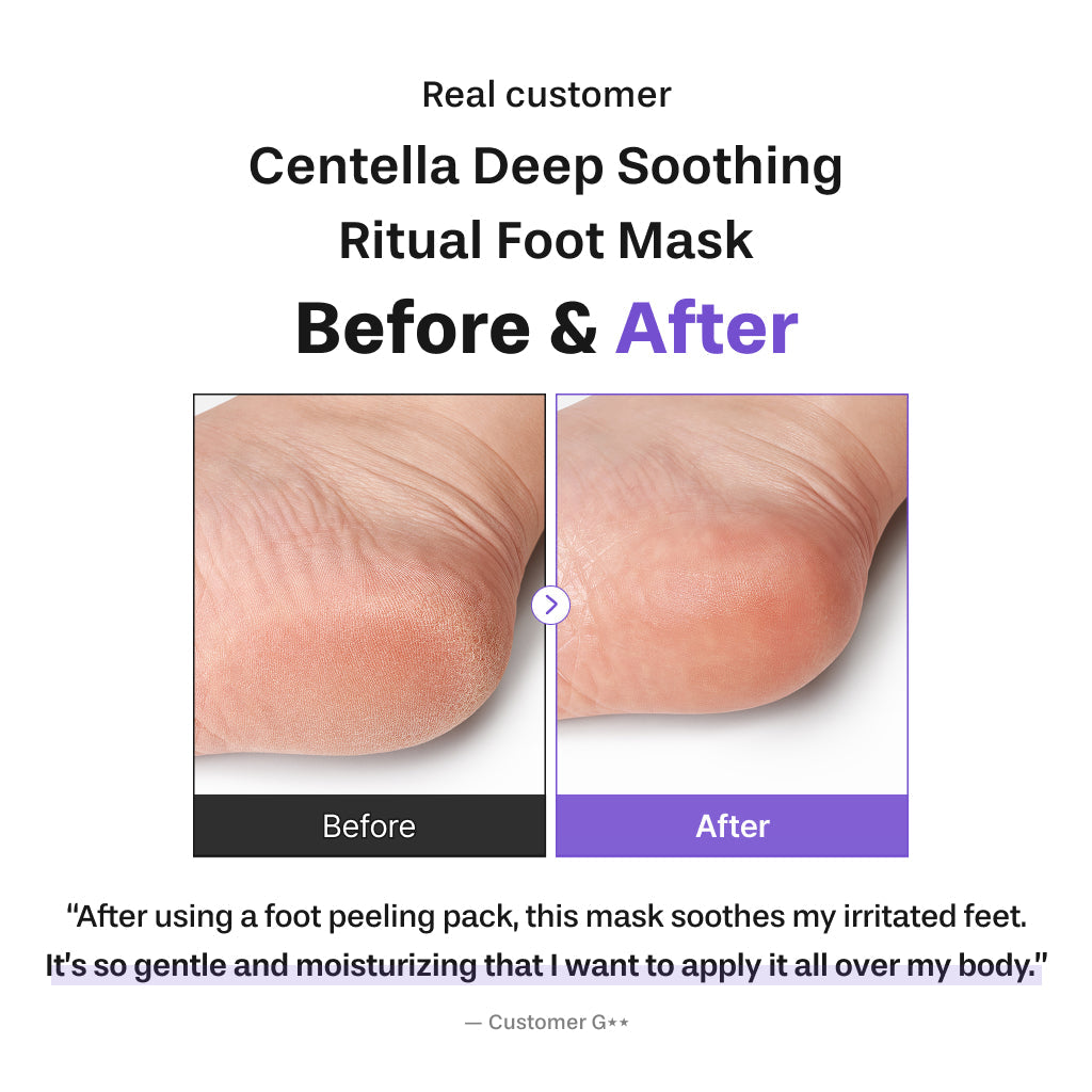 BAREN - Centella Deep Soothing Ritual Foot Mask 18ml x 3