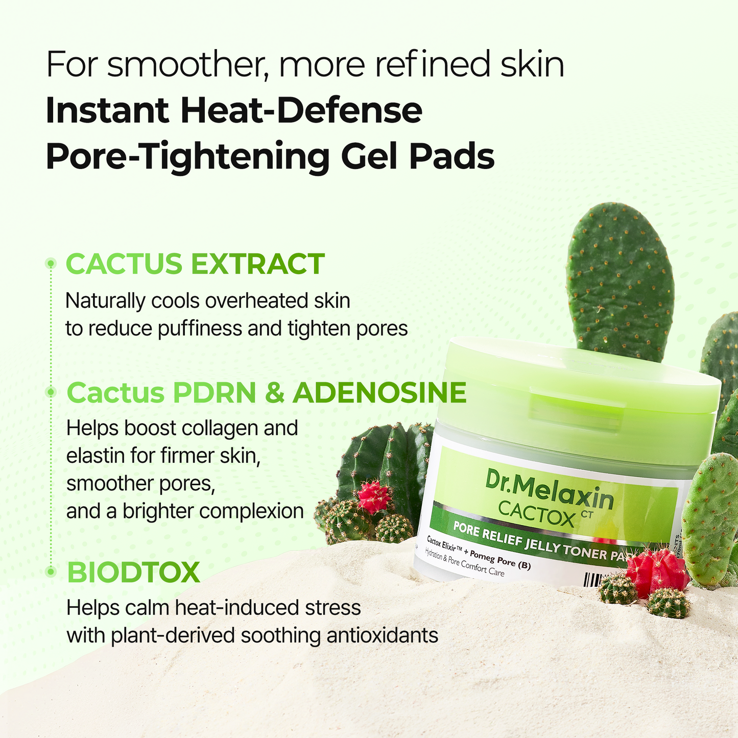 DR MELAXIN - Cactox Pore Relief Jelly Toner Pad 170ml (60pads)