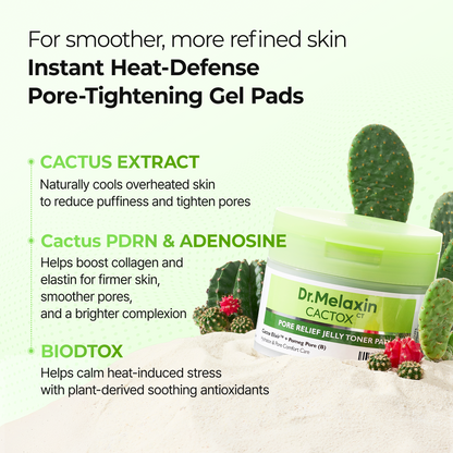 DR MELAXIN - Cactox Pore Relief Jelly Toner Pad 170ml (60pads)