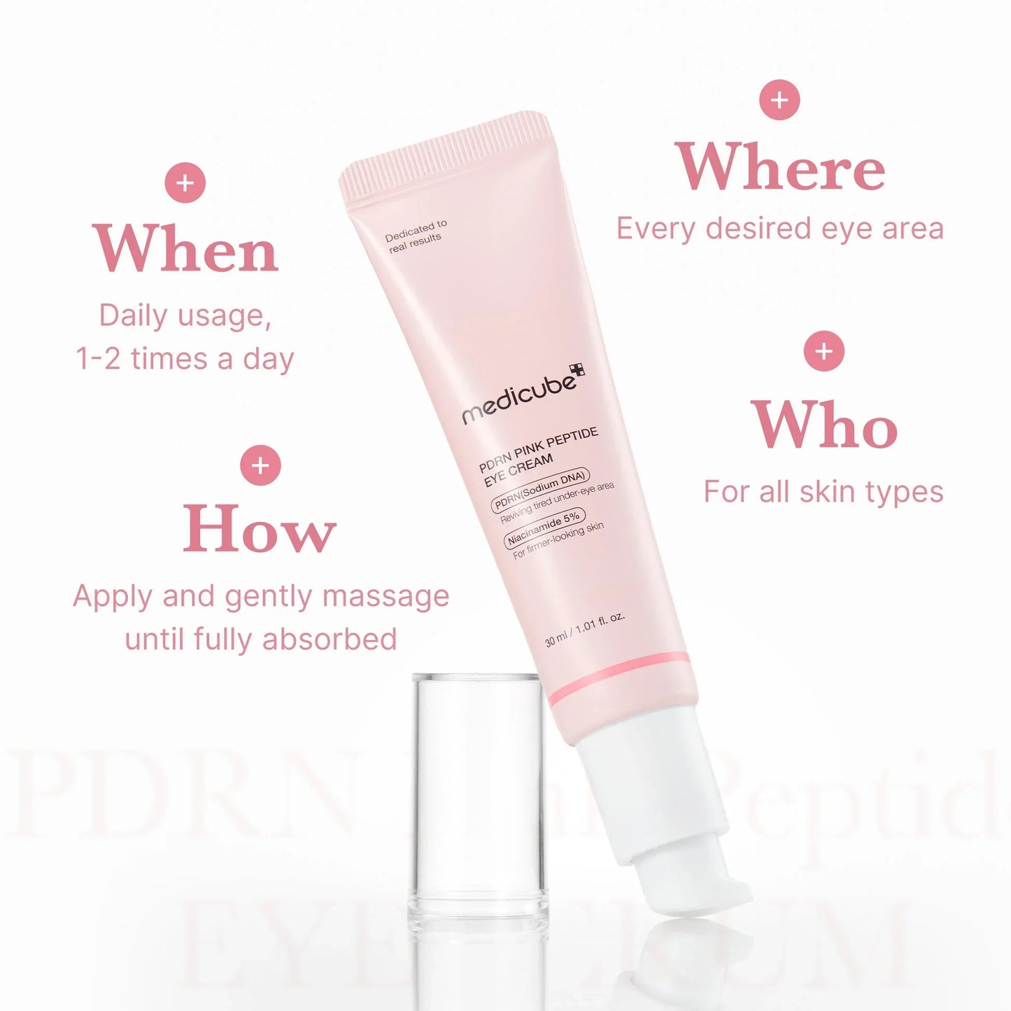 MEDICUBE PDRN Pink Peptide Eye Serum – 30 ml