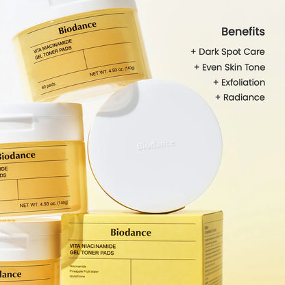 BIODANCE - Vita Niacinamide Gel Toner Pad 60 Pads