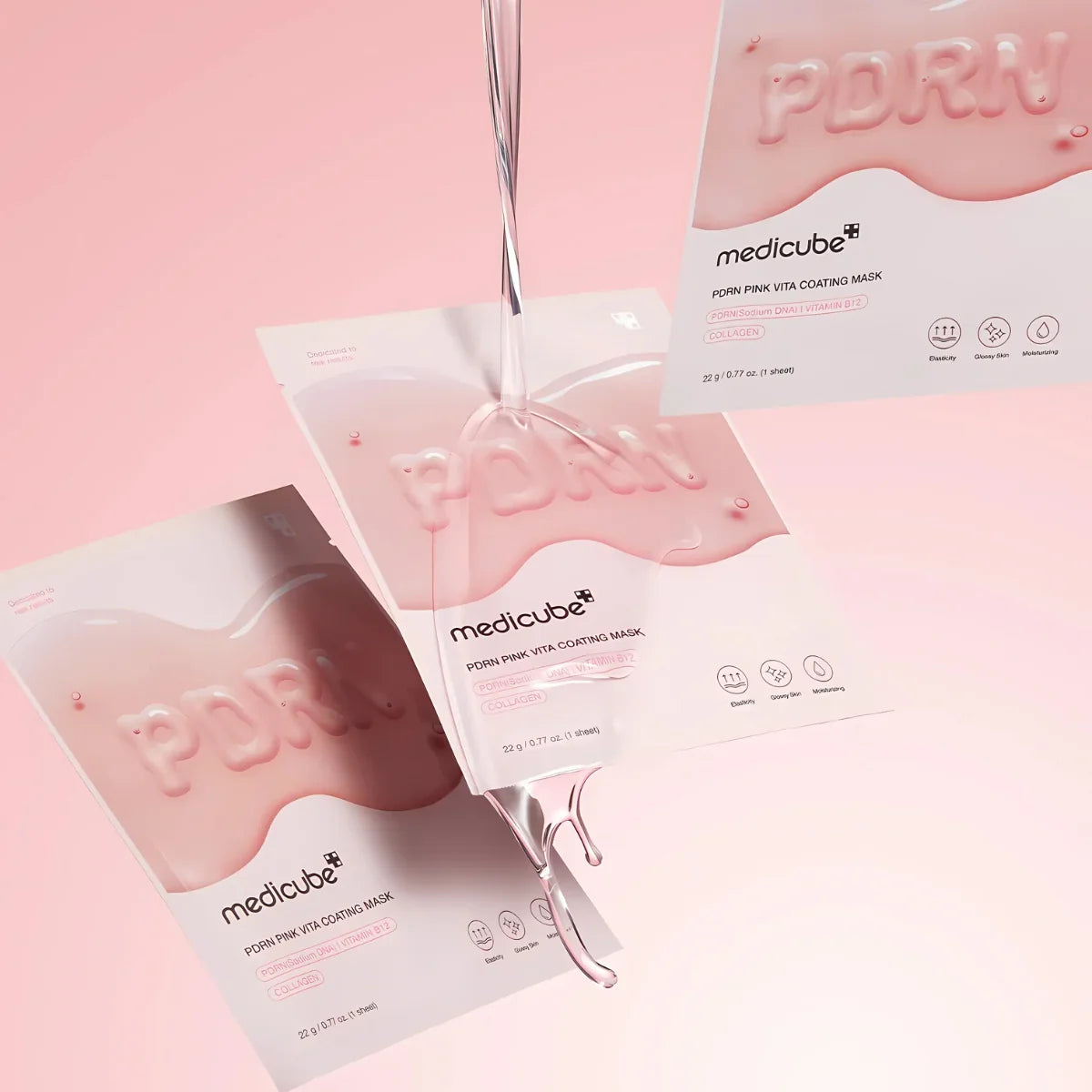 MEDICUBE PDRN Pink Vita Coating Mask – 22 g / Single