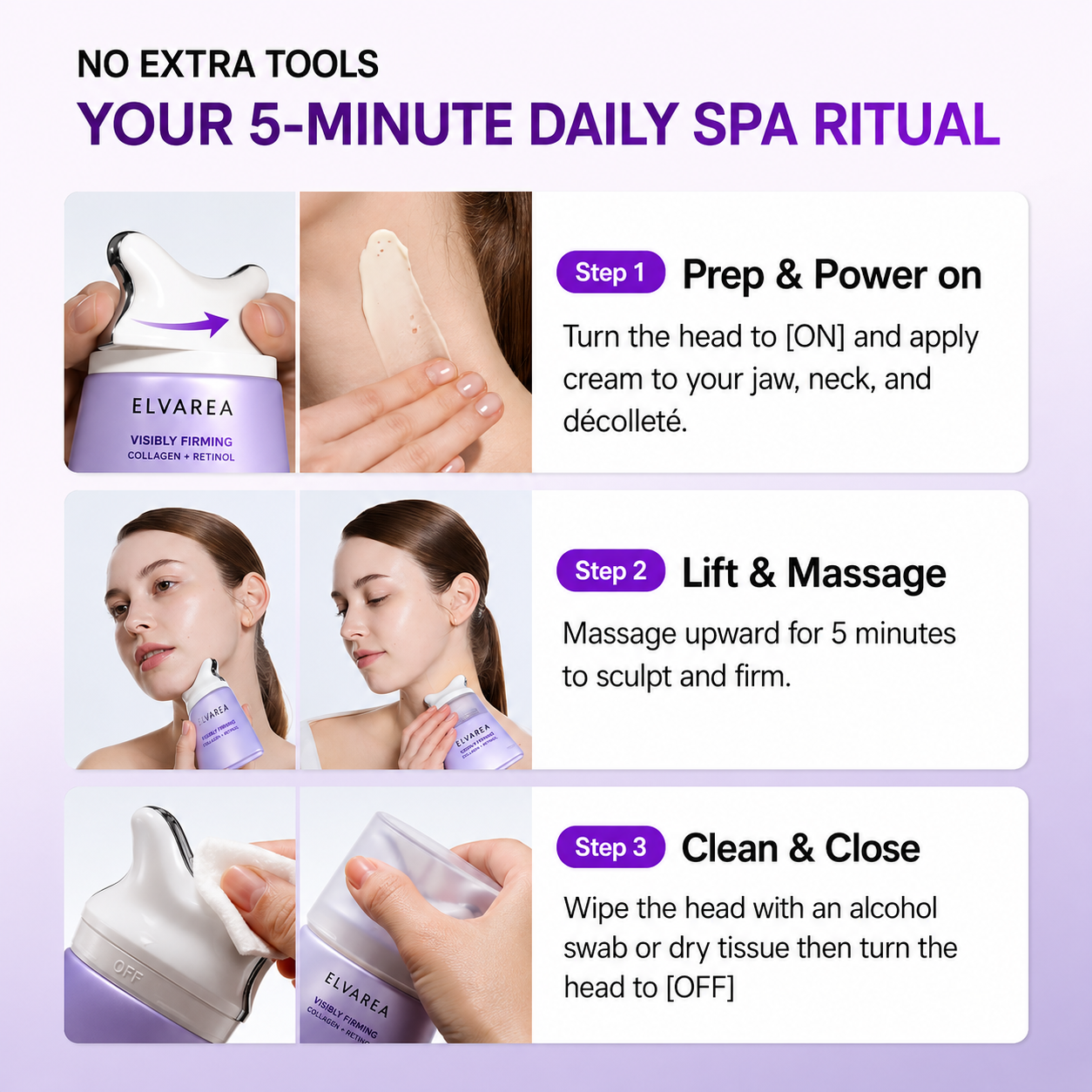 ELVAREA Retinol Collagen Gua Sha Firming Cream