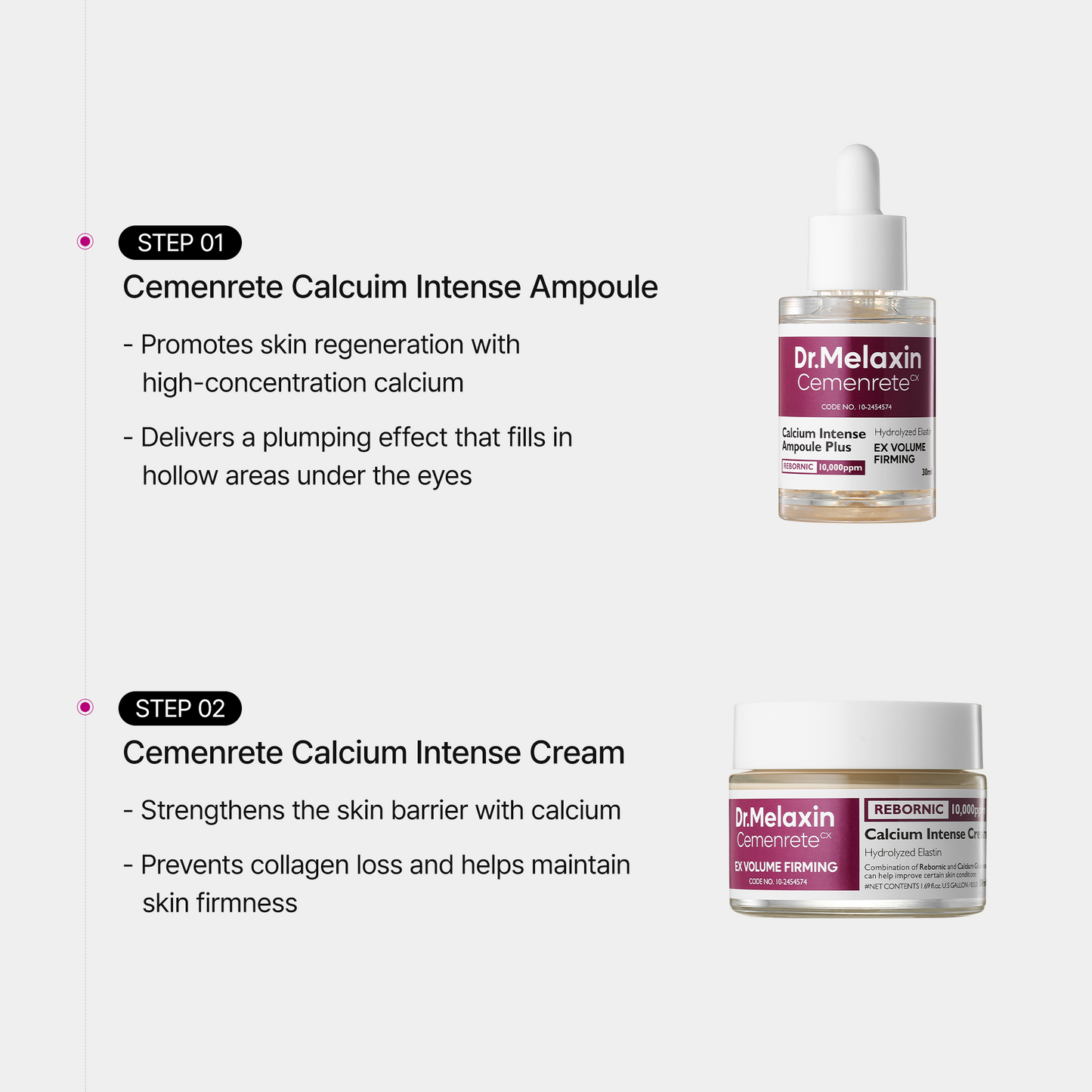 DR MELAXIN - Cemenrete Calcium Intense Ampoule Plus 30ml