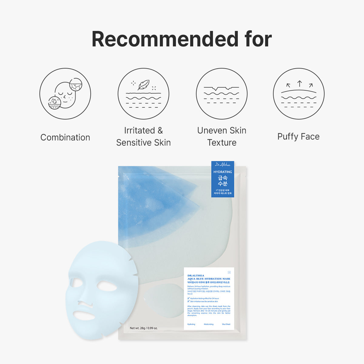 DR ALTHEA - Aqua Blue Hydration Mask 28g x 4