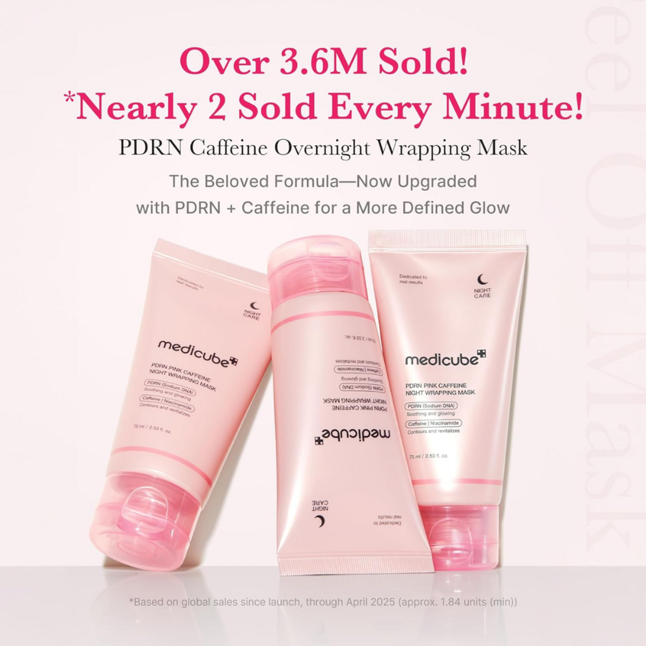 MEDICUBE PDRN Pink Caffeine Night Wrapping Mask – 80 ml