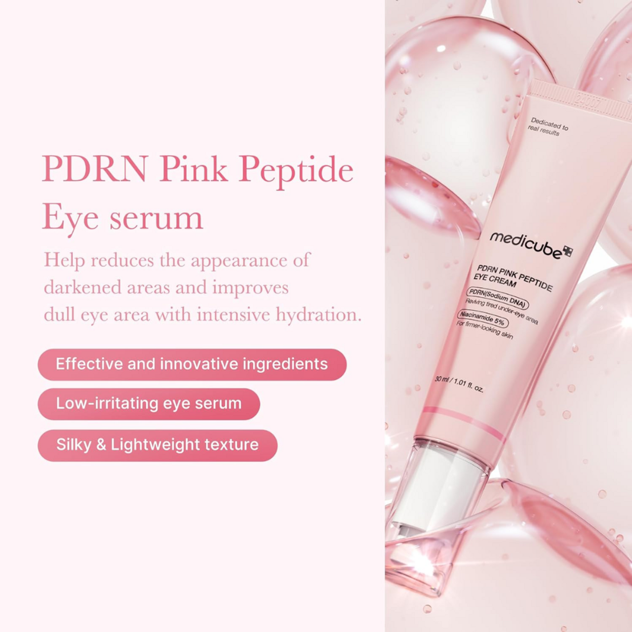 MEDICUBE PDRN Pink Peptide Eye Serum – 30 ml