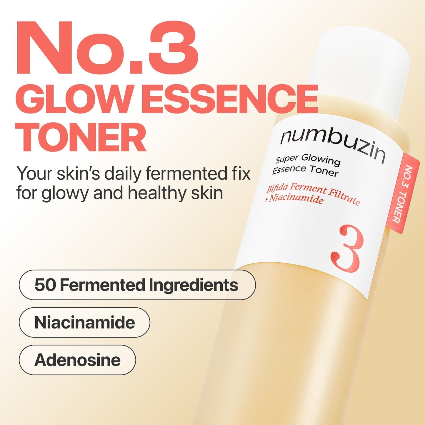 numbuzin No.3 Super Glowing Essence Toner 200ml