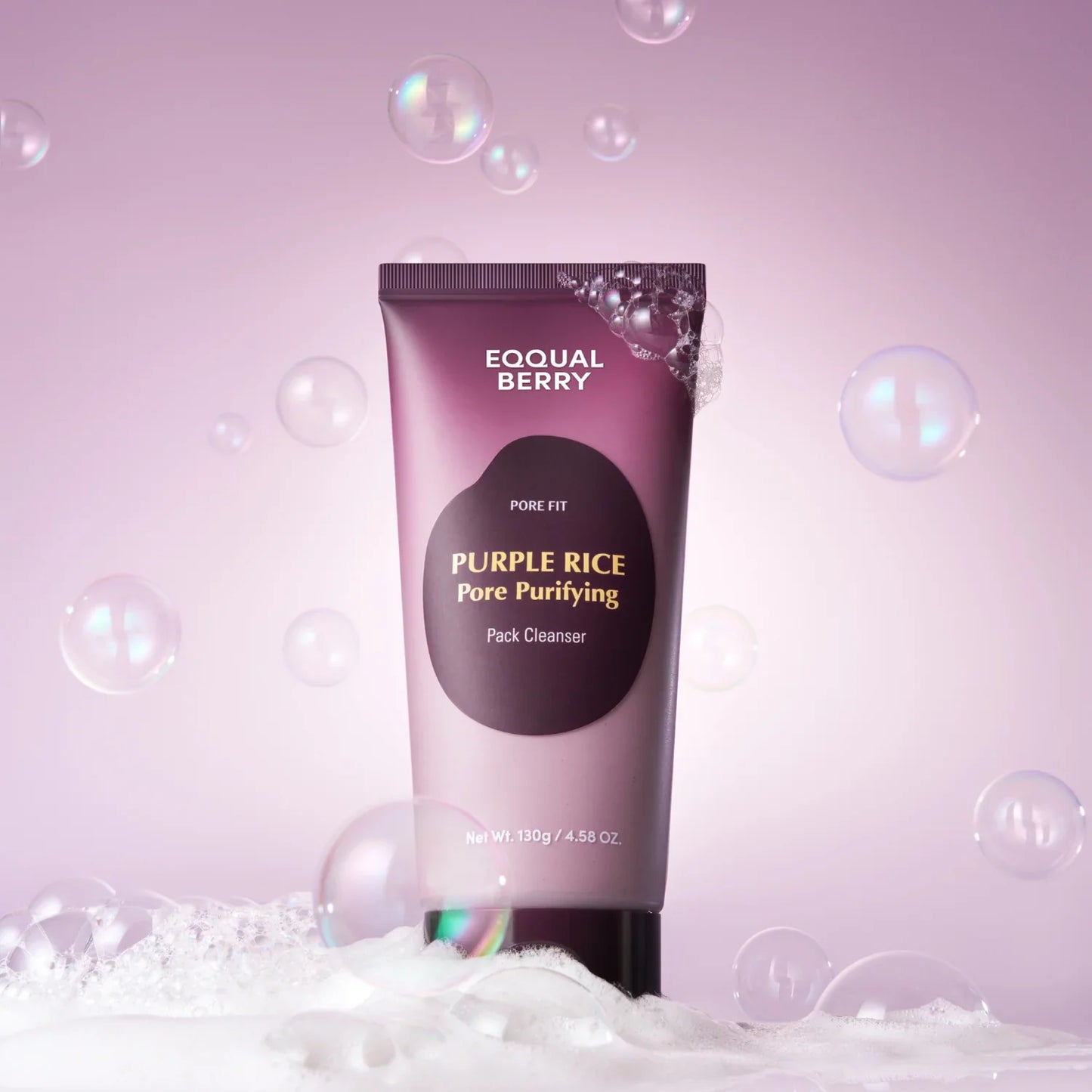 EQQUALBERRY – Purple Rice Pore Purifying Pack Cleanser 130ml