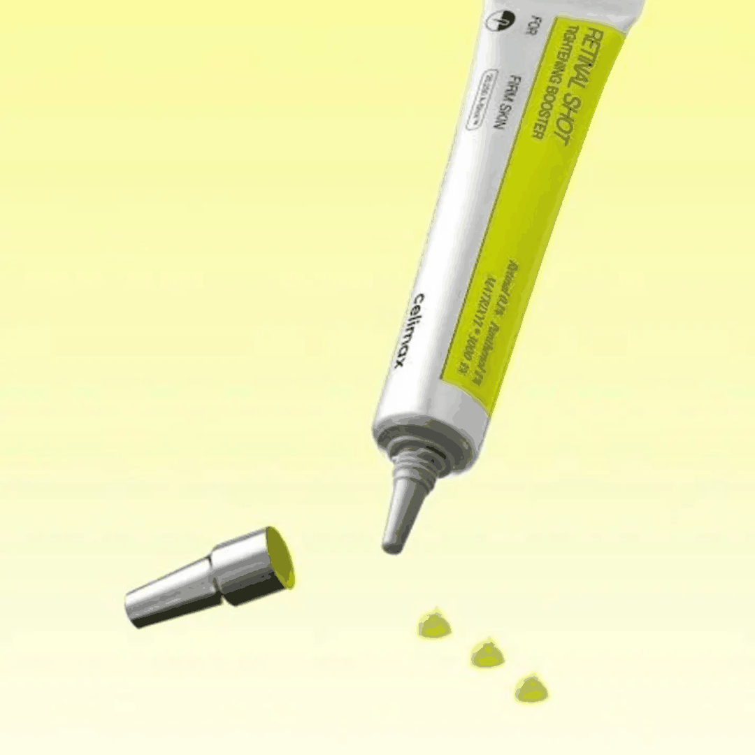 Celimax Retinal Shot Tightening Booster 15ml bottle for firming and pore-tightening skincare treatment