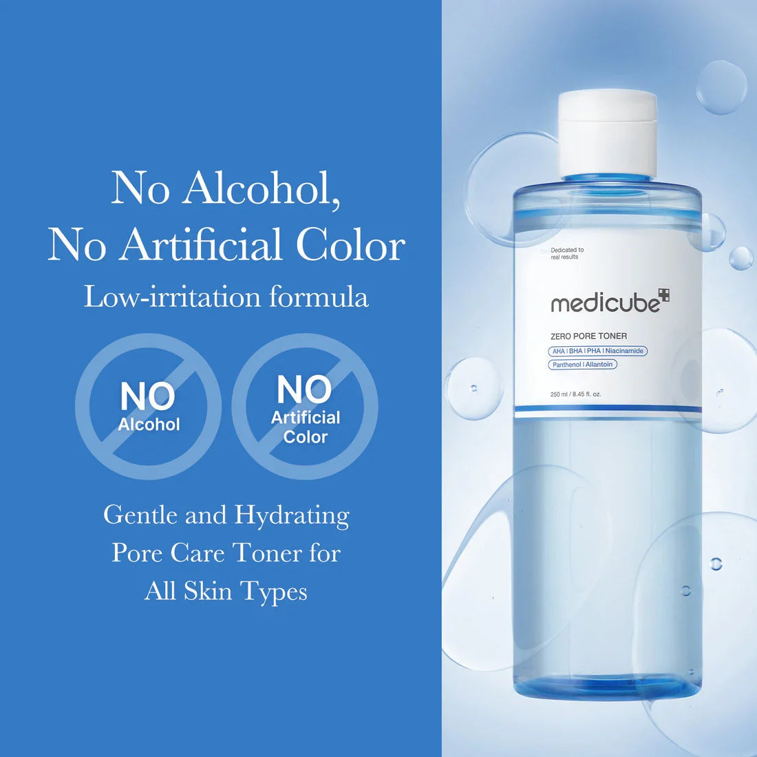 MEDICUBE Zero Pore Toner – 250 ml
