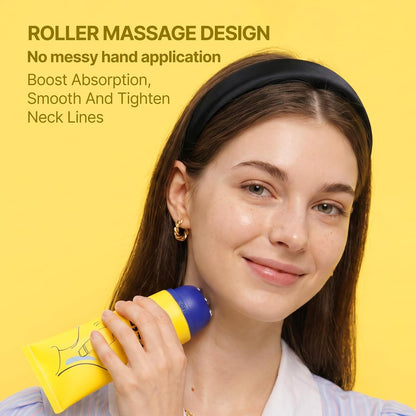 ELVAREA Anti-Aging Neck Cream with 3D Massage Roller