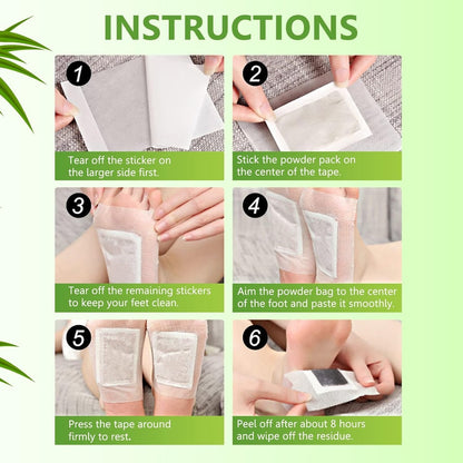 Foot Pads (30 PCS), Deep Cleansing Foot Patches