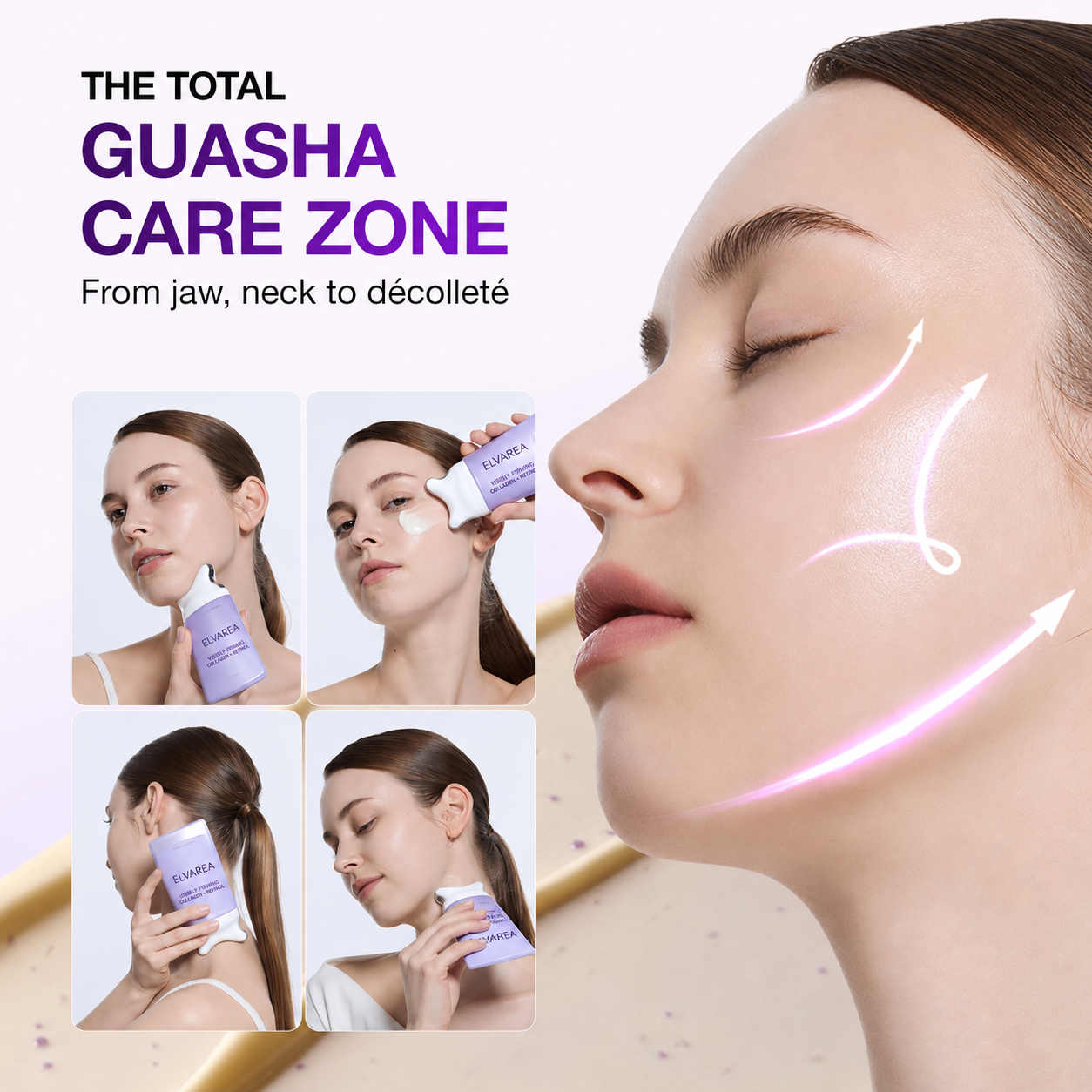 ELVAREA Retinol Collagen Gua Sha Firming Cream