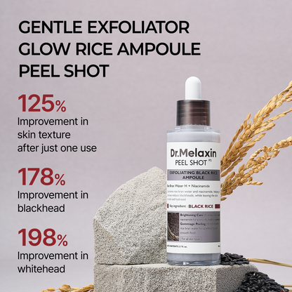 DR MELAXIN - Peel Shot Exfoliating Black Rice Ampoule 80ml