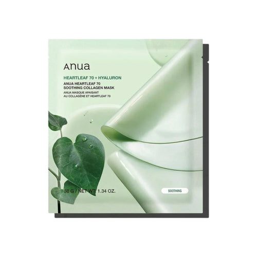 ANUA - Heartleaf 70 Soothing Collagen Mask 38g x 4 Mask