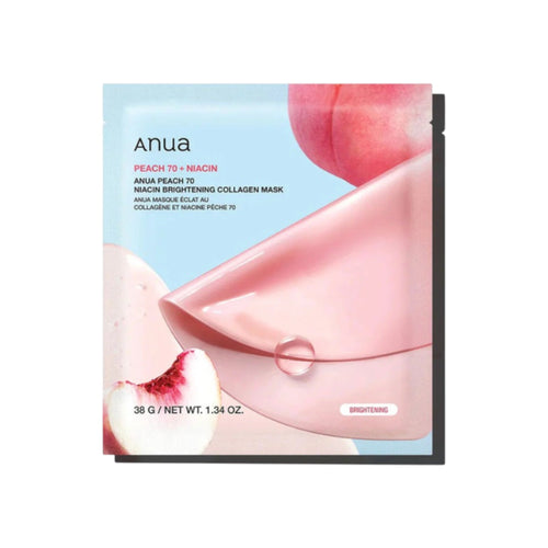 ANUA - Peach 70 Niacin Brightening Collagen Mask 38g x 4 Mask
