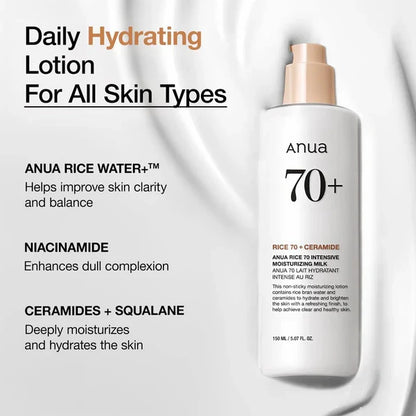 ANUA - Rice 70 Intensive Moisturising Milk 150ml