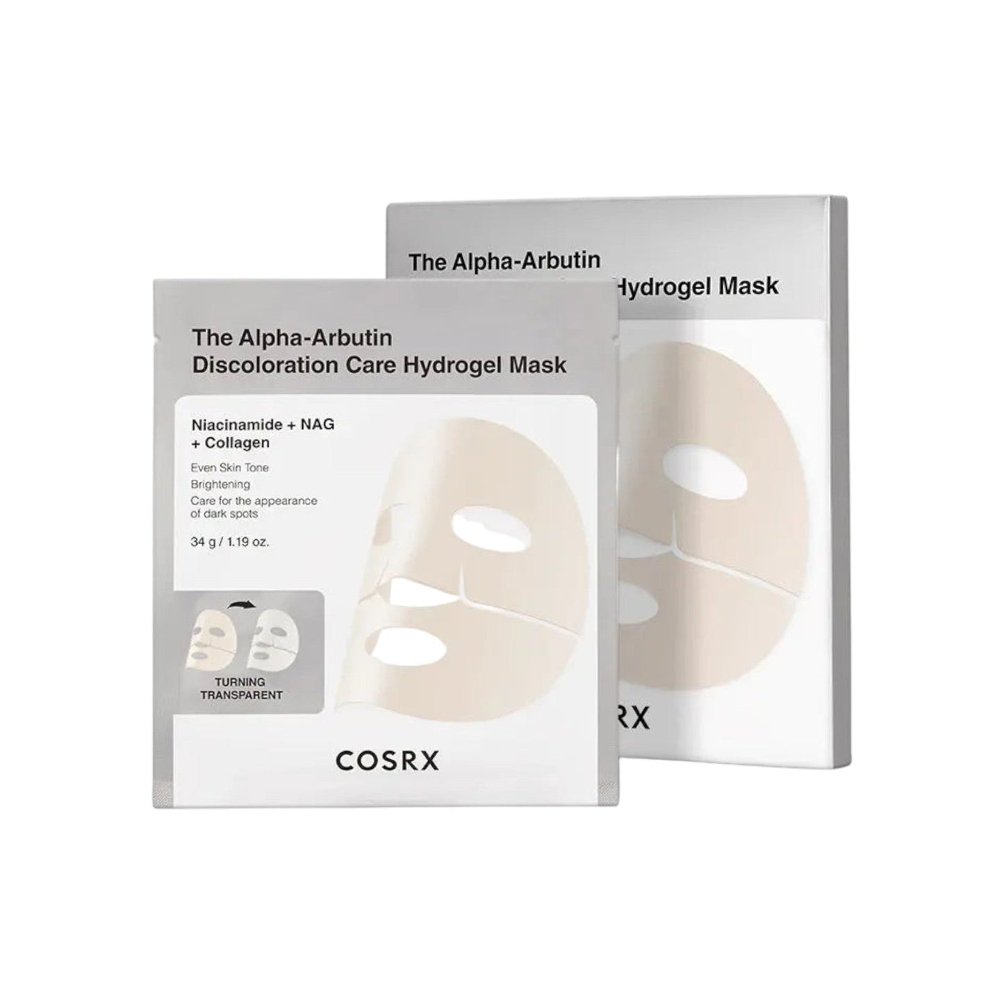 COSRX - The Alpha-Arbutin Discoloration Care Hydrogel Mask 34g x 3