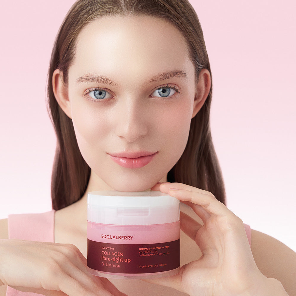 Eqqualberry - Collagen Pore-Tight Up Gel Toner Pad 60 Pads
