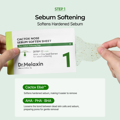 DR MELAXIN - Cactox 3-Step Nose Pore Pack 3gX3ea