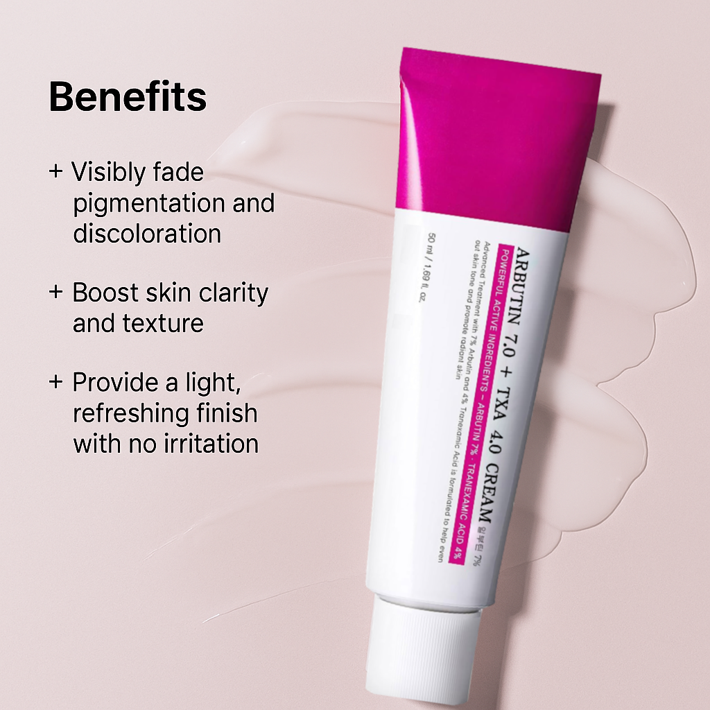 Arbutin 7% + Tranexamic Acid 4% Cream — Buy 2, Get 1 Free