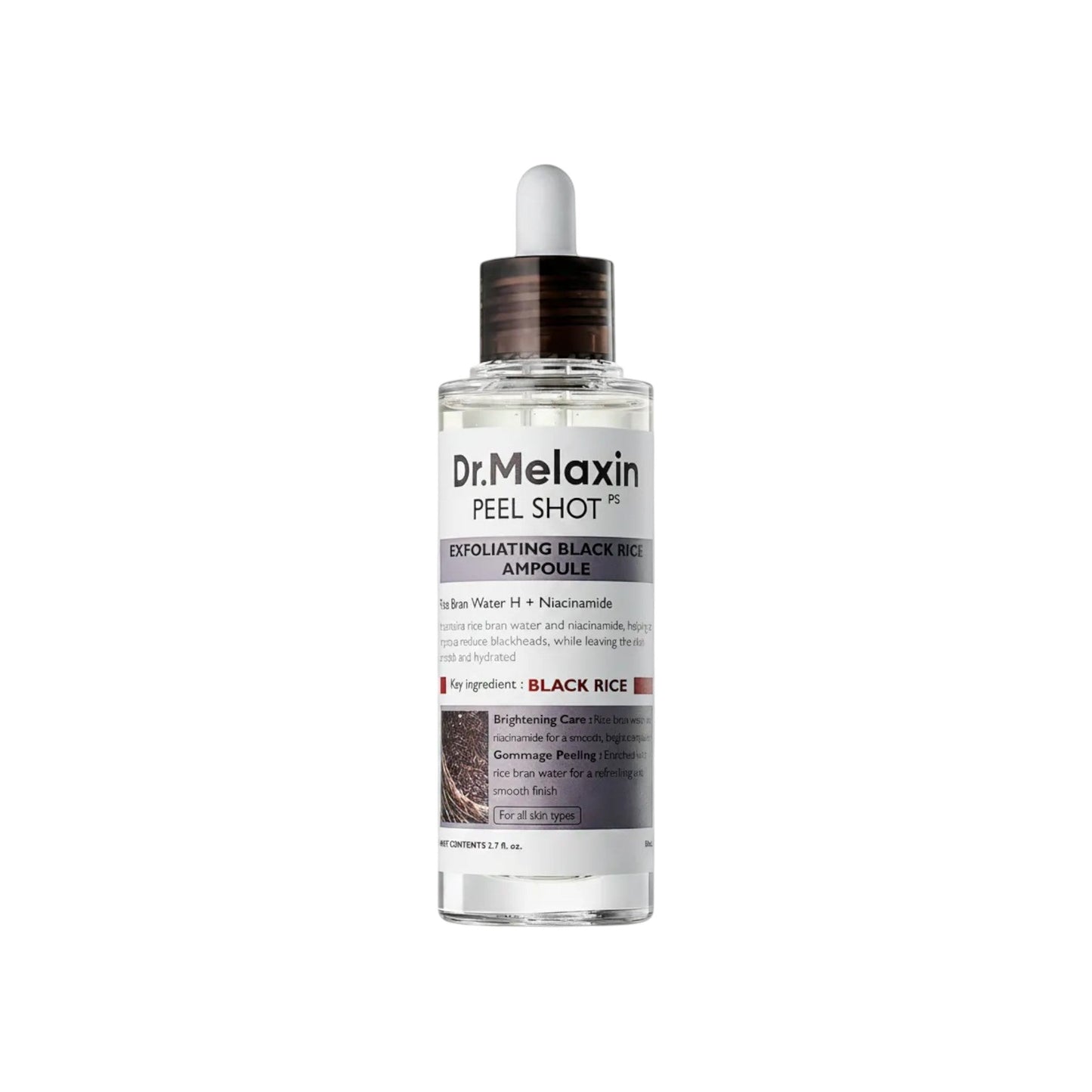 DR MELAXIN - Peel Shot Exfoliating Black Rice Ampoule 80ml