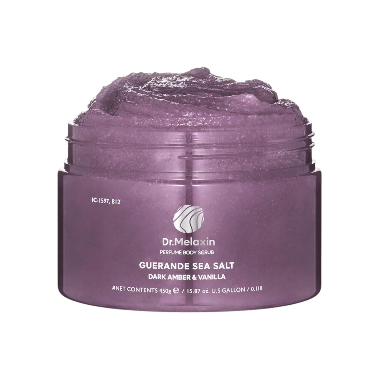 DR MELAXIN - Guerande Sea Salt Perfume Body Scrub Dark Amber & Vanilla 450g