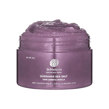 DR MELAXIN - Guerande Sea Salt Perfume Body Scrub Dark Amber & Vanilla 450g