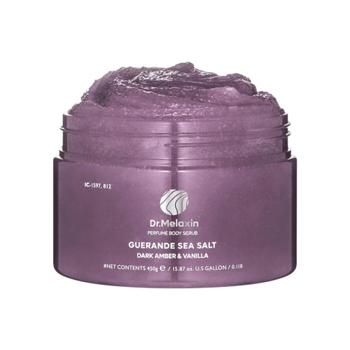 DR MELAXIN - Guerande Sea Salt Perfume Body Scrub Dark Amber & Vanilla 450g