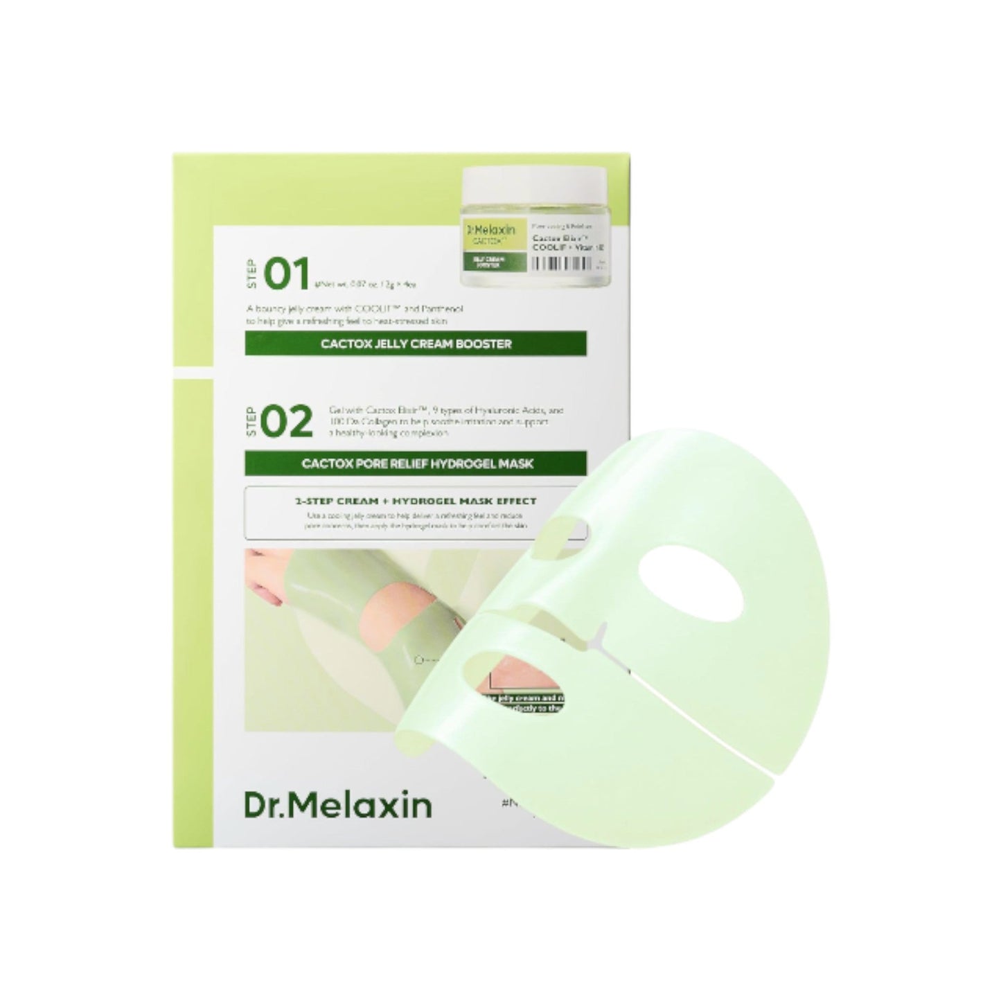 DR MELAXIN - Cactox Pore Relief Jelly Cream Hydrogel Mask 34gX4ea