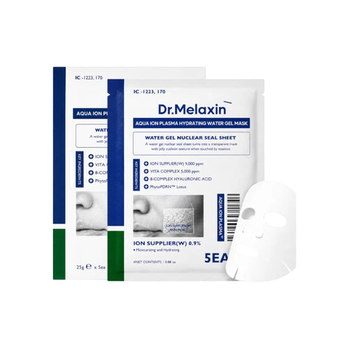 DR MELAXIN - Aqua Ion Plasma Hydrating Water Gel Mask 25gx5ea