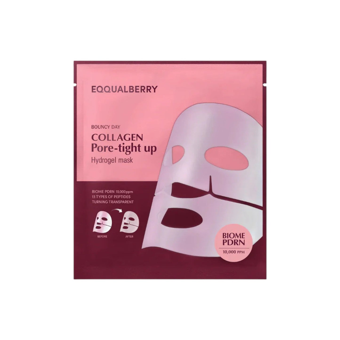 EQQUALBERRY – Bouncy Day Collagen Pore-Tight Up Hydrogel Mask