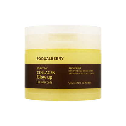 Eqqualberry - Collagen Glow Up Gel Toner Pad 60 Pads