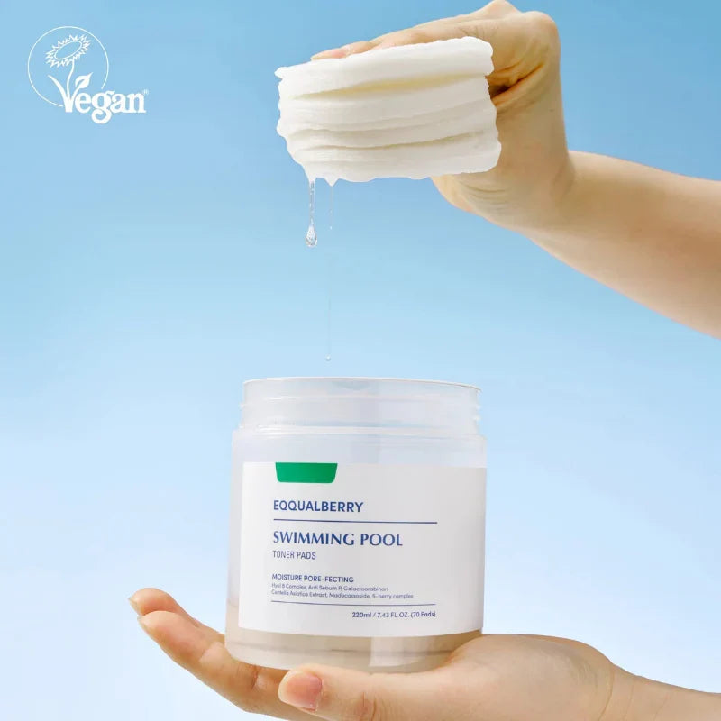 EQQUALBERRY – Swimming Pool Toner Pads 220ml / 70 Pads