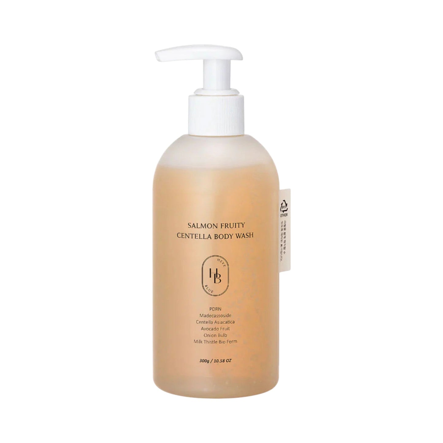 HEVEBLUE Salmon Fruity Centella Body Wash – 300 ml
