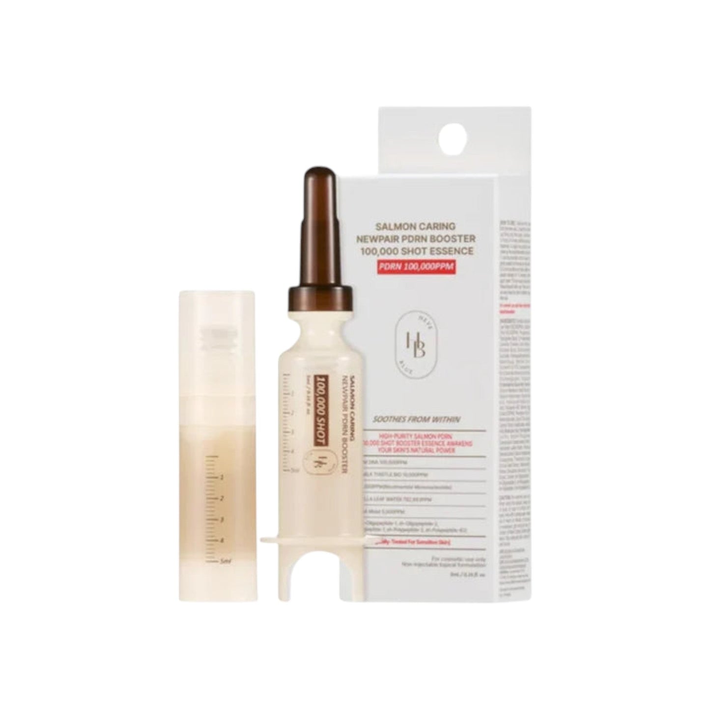 HEVEBLUE - Salmon Caring Centella New Pair PDRN Booster 100,000 Shot Essence