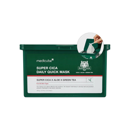 MEDICUBE Super Cica Daily Quick Mask – 30 Masks / Box