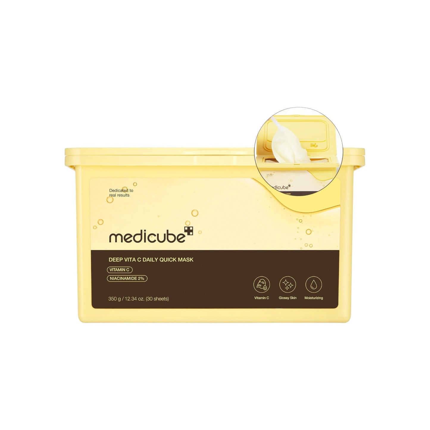 MEDICUBE Deep Vita C Daily Quick Mask – 30 Masks / Box