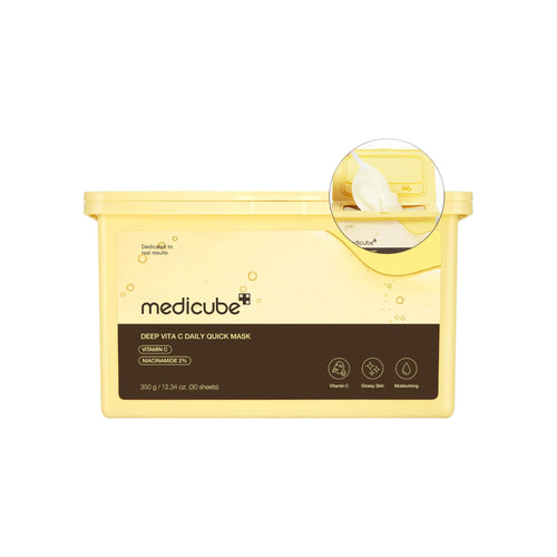 MEDICUBE Deep Vita C Daily Quick Mask – 30 Masks / Box