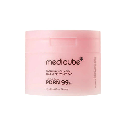 MEDICUBE PDRN Pink Collagen Toning Gel Toner Pad – 70 Pads