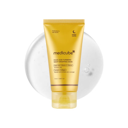 MEDICUBE Kojic Acid Turmeric Night Wrapping Mask – 75 ml