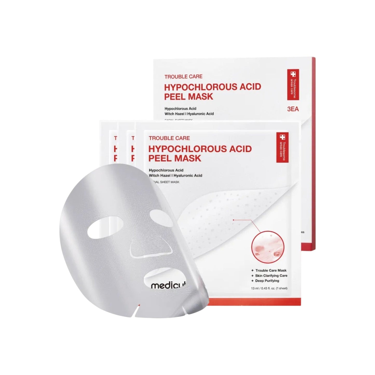 MEDICUBE - Hypochlorous Acid Peel Mask 3ea