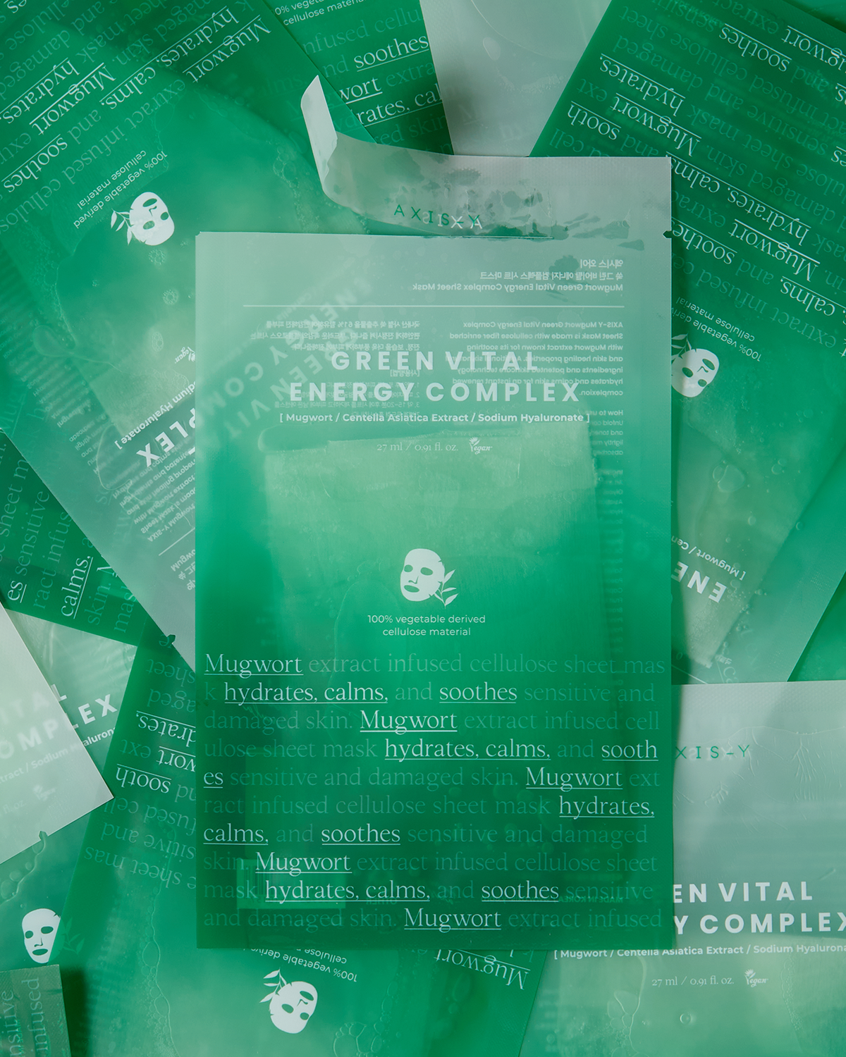 AXIS-Y - Mugwort Green Vital Energy Complex Hydrating and Soothing Sheet Mask