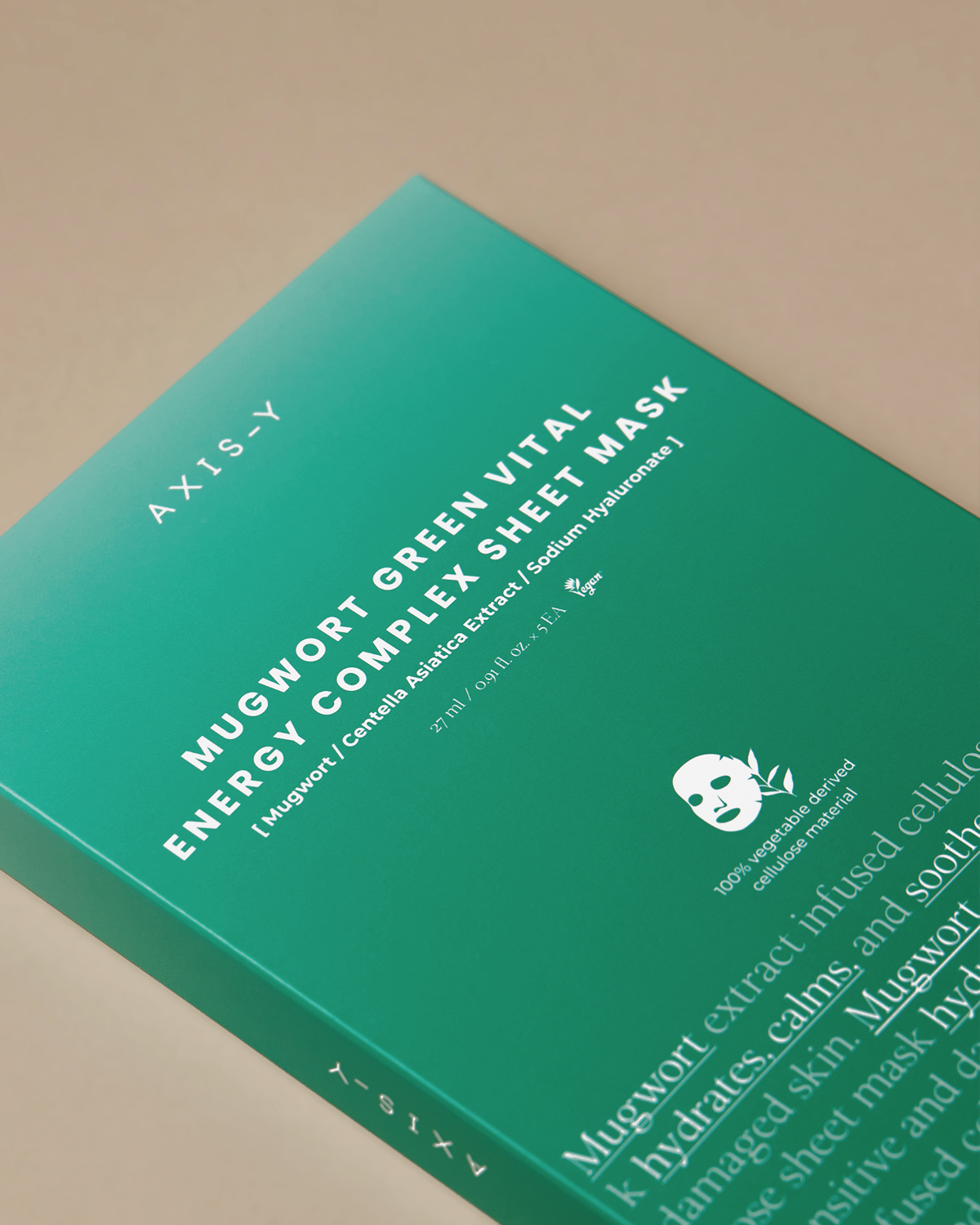 AXIS-Y - Mugwort Green Vital Energy Complex Hydrating and Soothing Sheet Mask