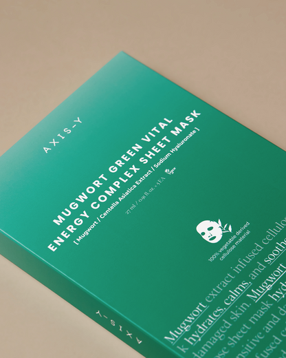AXIS-Y - Mugwort Green Vital Energy Complex Hydrating and Soothing Sheet Mask